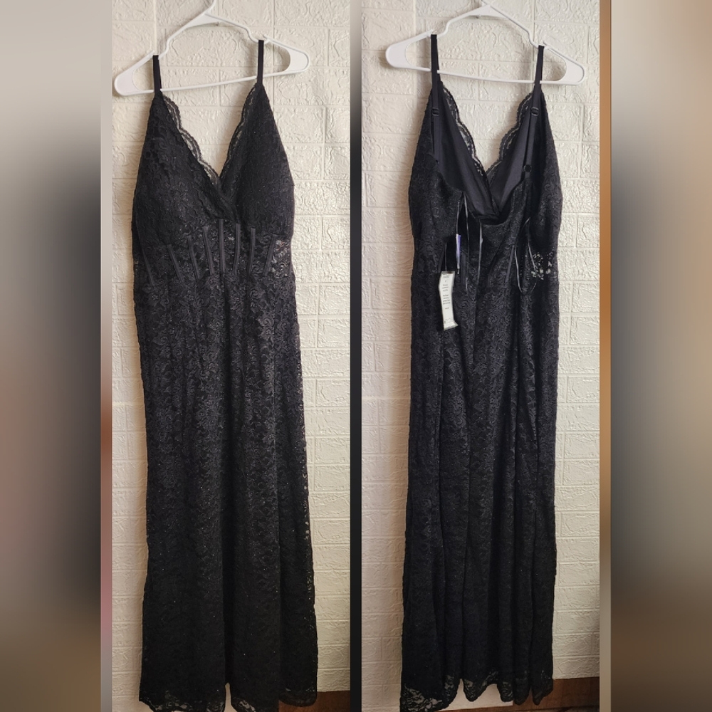 Morgan & Co. Black Lace Dress